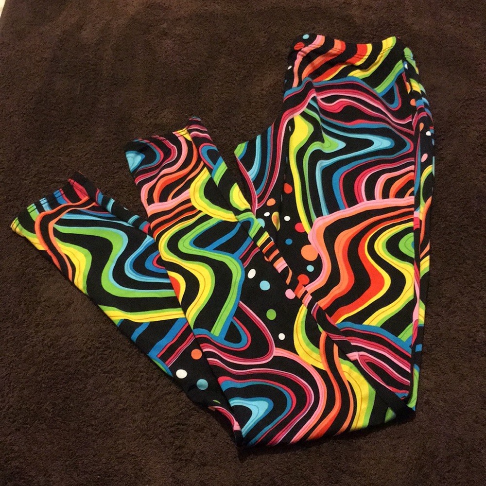 Multicolored leggings size Small